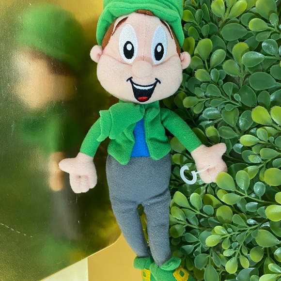 LEPRECHAUN CEREAL PALS NWOT VTG 2001 LUCKY CHARMS LEPRECHAUN PLUSH SHAMROCK HAT - Picture 10 of 12